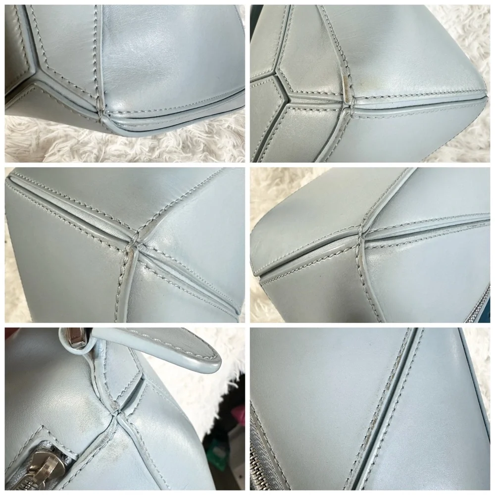 Loewe Puzzle Small Blue Bag - Picture 4 of 13